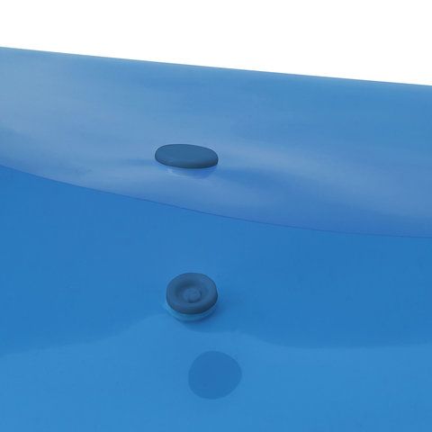 Папка-конверт с кнопкой А4 BRAUBERG, прозрачная, синяя, до 100 листов, 0,15мм 1/15/90