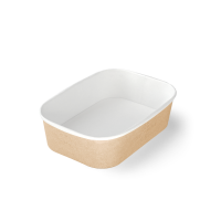 Контейнер бумажный 860мл 190х135х51мм крафт ламин OSQ CASE BOWL (кр469866) 45/360 