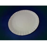 Тарелка картон d-180 белая Aviora 50/1000