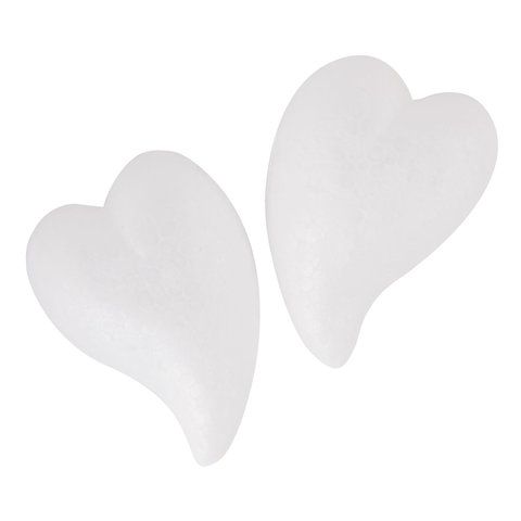 Пенопластовые заготовки для творчества СЕРДЕЧКИ-КАПЛИ, 4шт., 65мм, ОСТРОВ СОКРОВИЩ, 661364