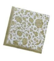 Салфетки (33х33) 3-сл Bouquet Анжелика Золото на Белом (20) 1/12 Салфетки (33х33) 3-сл Bouquet Анжелика Золото на Белом (20) 1/12