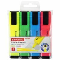 Текстовыделители BRG ORIGINAL NEON 4шт, ассорти