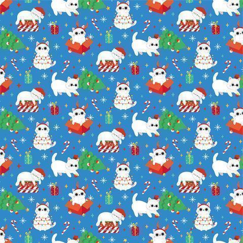 НГ Бумага упаковочная 70х100см ЗОЛОТАЯ СКАЗКА Веселый НГ 10дизайнов 105г/м2 1/50