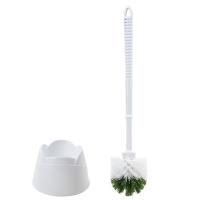 Ерш для унитаза ЛЮБАША, с подставкой, пластик,  белый