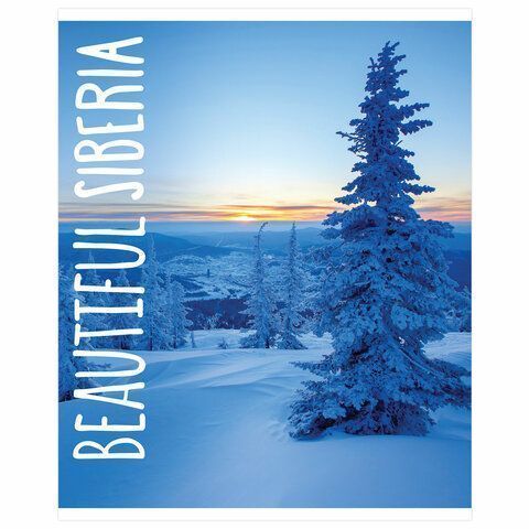 Тетрадь 48л А5 клетка обложка картон Природа BRAUBERG 1/10/100