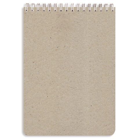 Блокнот 60л А5 146х205мм клетка гребень картон подложка STAFF 4 вида 1/4/12