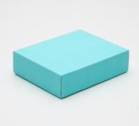 Коробка без окна 180х150х50мм картонная голубая 1/5/250