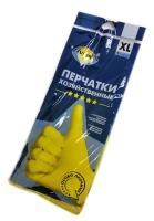 Резиновые перчатки с х/б напыл латекс хозяйств Aviora разм XL 62гр 12/120
