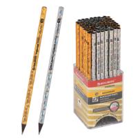 Карандаш ч/гр HB ассорти, дисплей Hologram BRAUBERG PREMIUM TURKEY 1/72/1728