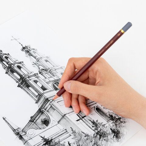 Карандаш ч/гр 2В художественный BRAUBERG ART PREMIERE ВЫСШЕЕ КАЧЕСТВО 1/12