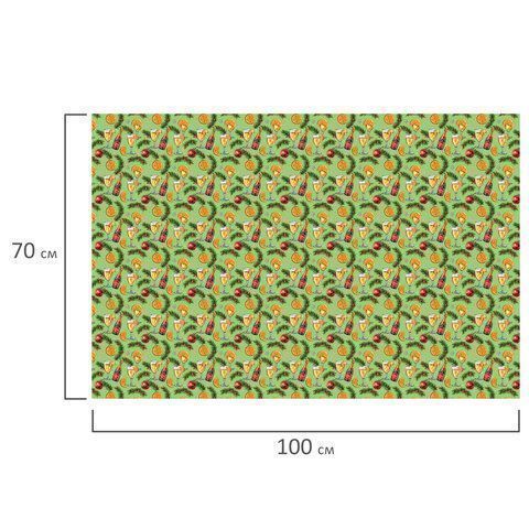 НГ Бумага упаковочная 70х100см ЗОЛОТАЯ СКАЗКА Веселый НГ 10дизайнов 105г/м2 1/50