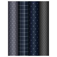 Бумага подарочная 70х100см 80г/м ассорти Meshu Dark 1/52