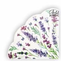 Салфетки 3-сл d 32 см  Rondo Лаванда (12) 1/15 Салфетки 3-сл d 32 см  Rondo Лаванда (12) 1/15