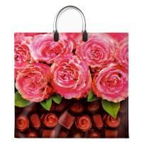 Пакет с пластмассовыми ручками (34х37)-80 Сладкий аромат 10/100