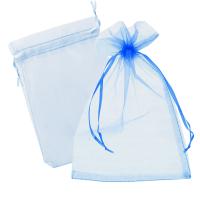 Подарочный мешок текстильный ОРГАНЗА СИНИЙ 9х12см 1/25/250