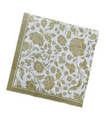 Салфетки (33х33) 3-сл Bouquet Анжелика Золото на Белом (20) 1/12 Салфетки (33х33) 3-сл Bouquet Анжелика Золото на Белом (20) 1/12