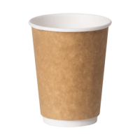 Стакан бумажный для горячего 400мл d-90 1сл крафт 50/800