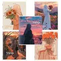 Тетрадь 48л А5  клетка обложка картон Восточная девушка BRAUBERG 1/5/100