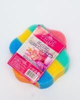 Губка для тела банная радуга Вдохновение 120х110х50мм 1/30