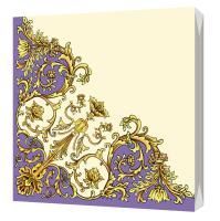 Салфетки (33х33) 3-сл Флорентийский стиль фиолетовый (20) 1/15 Салфетки (33х33) 3-сл Флорентийский стиль фиолетовый (20) 1/15