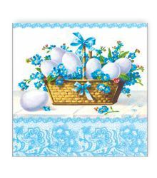 Салфетки (33х33) 3-сл АртБукет Пасхальная корзина(20) 1/12 Салфетки (33х33) 3-сл АртБукет Пасхальная корзина(20) 1/12