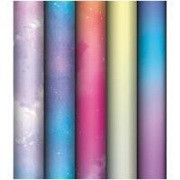 Бумага подарочная глянц 70х100см 80 г/м2 ассорти Облака 1/50