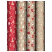 НГ Бумага подарочная 70х100см 70г/м глянец ассорти NY Pattern 1/52