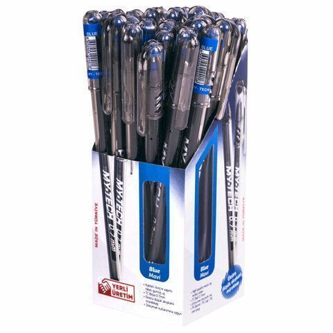 Ручка шариковая масляная синяя 0,7мм линия 0,35мм PENSAN My-Tech 1/25