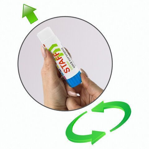 Клей-карандаш 40г STAFF 1/12/288