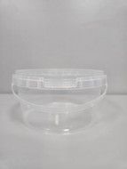 Ведро пищевое прозрачное 1,5л с крышкой 50/50