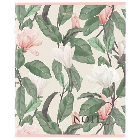 Тетрадь 96л А5 клетка скоба BRAUBERG 1/5/50