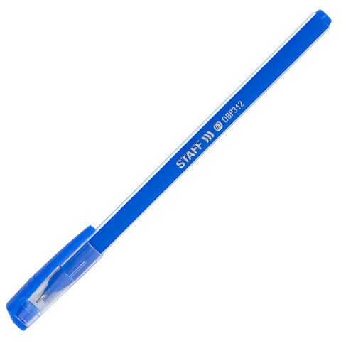 Ручка шариковая синяя масляная узел 0,7мм линия 0,35мм STAFF Basic OBP-312 1/50/3000