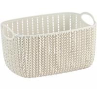 Корзина 4л Вязание белый ротанг 1/12