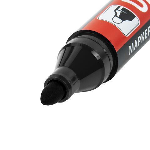 Маркер перманентный ULTRA MARKER, ЧЕРНЫЙ, 3,5 мм, с клипом, BRAUBERG 1/12
