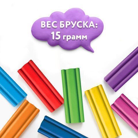 Пластилин 12цв 180г мягкий со стеком ЮНЛАНДИЯ Веселый шмель 1/32