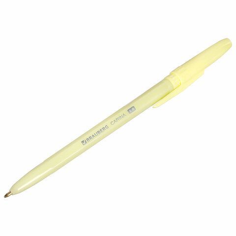 Ручка шариковая синяя узел 1мм линия 0,5мм РОССИЯ CARINA 1/36