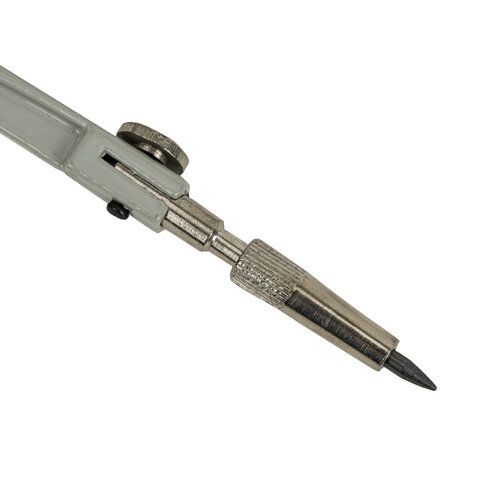 Циркуль 125мм для средних классов GLOBUS металлический, цвет ассорти, чехол ПВХ 1/24/48