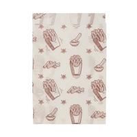 Пакет бумажный белый 175х110+50 жиростойкий с печатью Картошка фри 100/3500