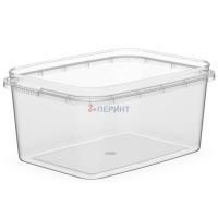 Банка прямоугольная 0,4л 91/К б/кр прозрачная Перинт (крышка 429378) 1000/500