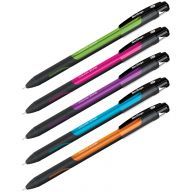 Ручка шариковая синяя 0,7мм прорез. корпус ассорти Berlingo Color Zone stick 1/24/288