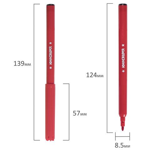 Фломастеры 24цв вентилируемый колпачок ЮНЛАНДИЯ ЭКЗОТИКА 1/12/96