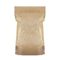 Пакет Zip-Lock Дой-Пак крафт (15х24)+(4,5+4,5) с окном 135мм Aviora 100/700