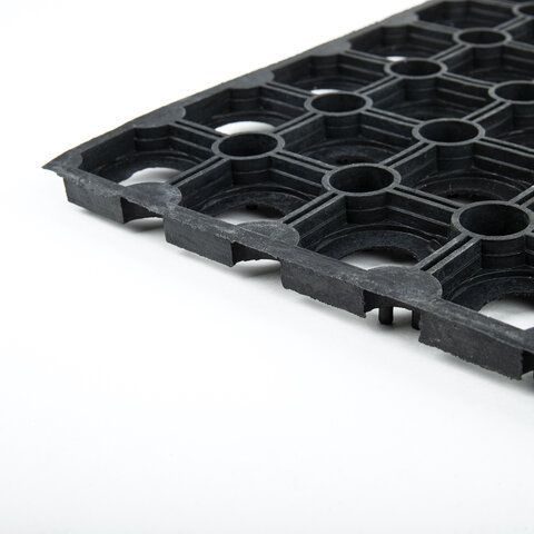 Коврик входной резиновый грязесборный ячеистый 80х120см толщина 16мм LAIMA EXPERT 1/3 (клиент)