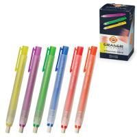 Ластик 132х15х15мм выдвижной KOH-I-NOOR белый, пласт.держат.ассорти,нат.каучук 1/12