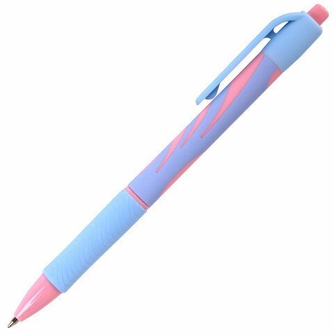 Ручка шариковая автомат синяя узел 0,7мм Brauberg Pastel 1/40
