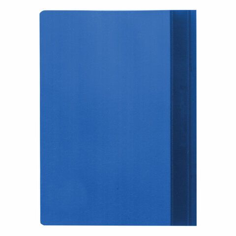 Папка скоросшиватель с прозр верхн лист STAFF синий 1/25