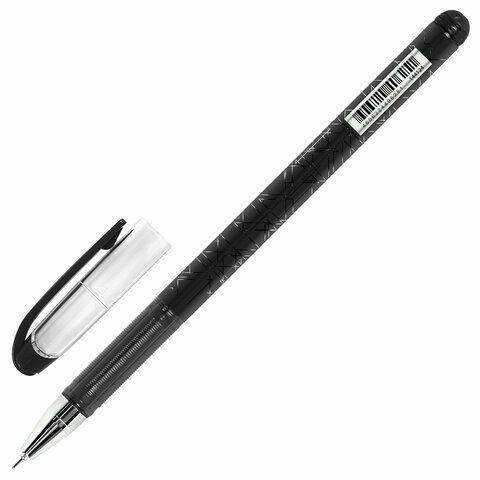 Ручка гелевая черная 0,5мм линия 0,4мм Brauberg Profi-Gel PRO 1/12