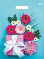 Пакет с вырубной ручкой (31х40)-60 Подарочная композиция ламинат Тико 50/500