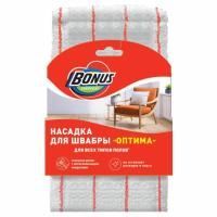 Насадка МОП плоская 42х13см ОПТИМА BONUS карманы микрофибра 1/25