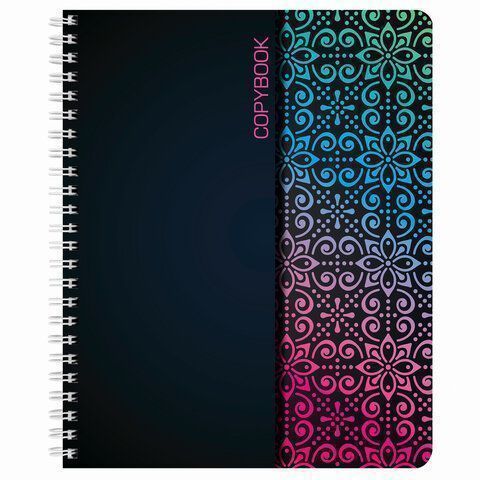 Тетрадь 48л А5 клетка на спирали АБСТРАКЦИЯ BRAUBERG ЭКО 1/100